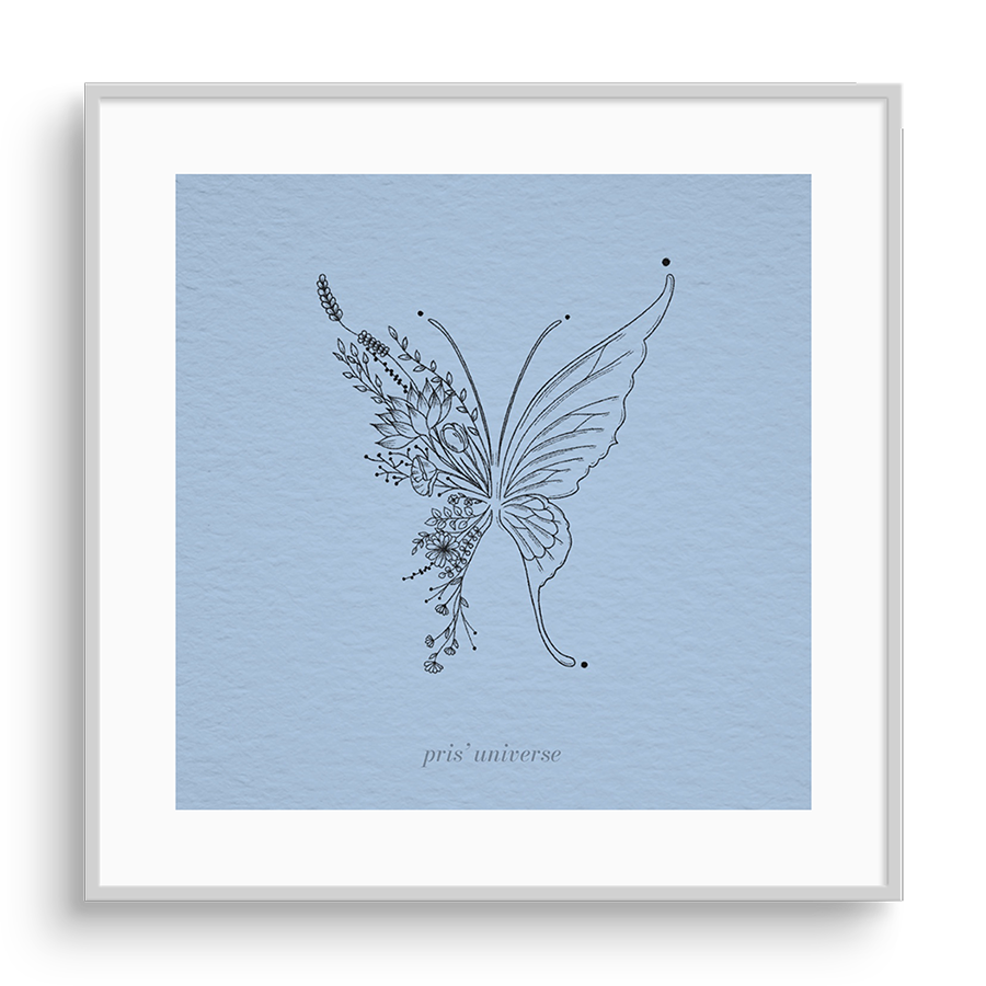 Pris' universe flourish butterfly artwork